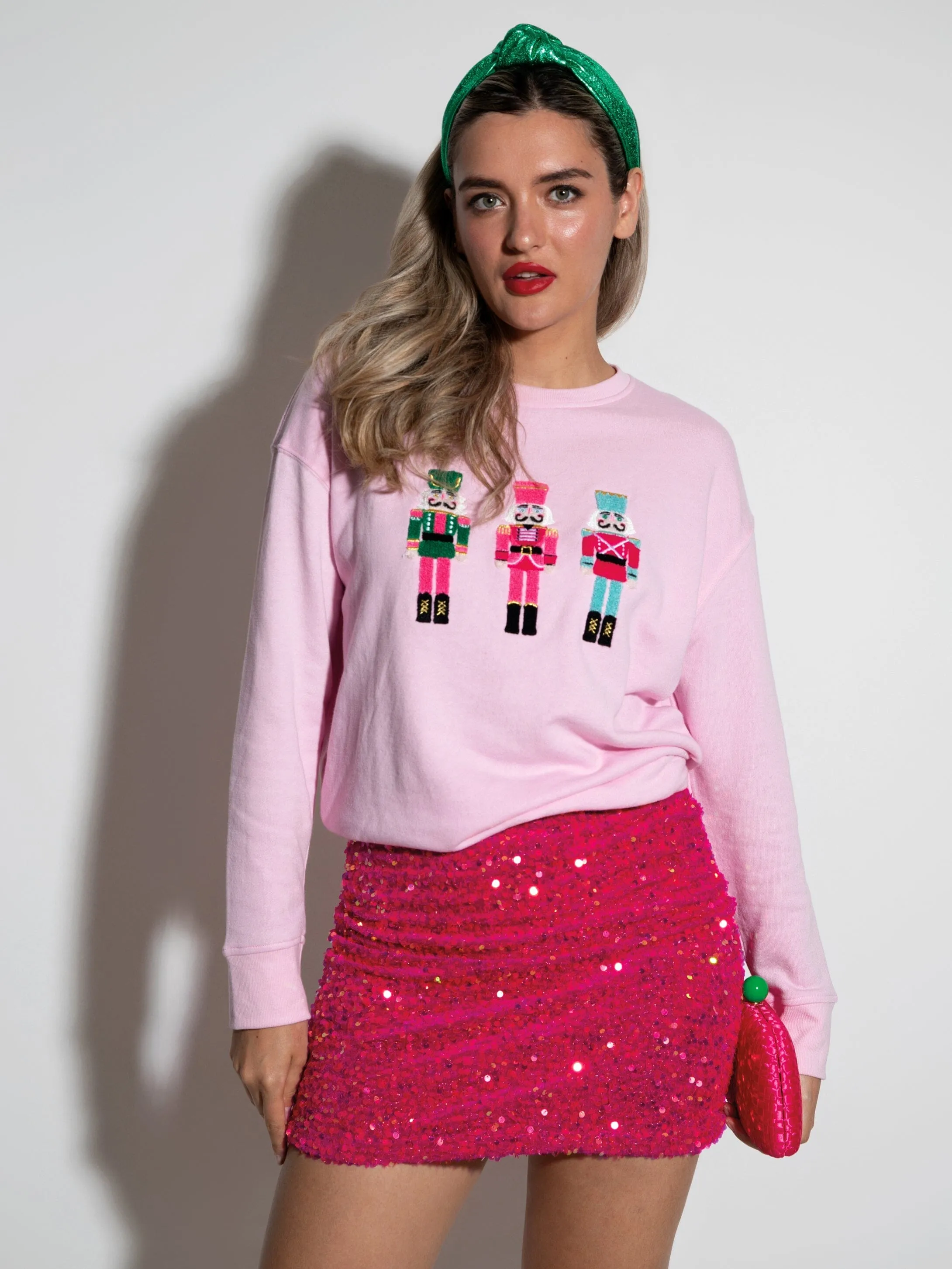 Shiraleah Nutcracker Sweatshirt | Blush