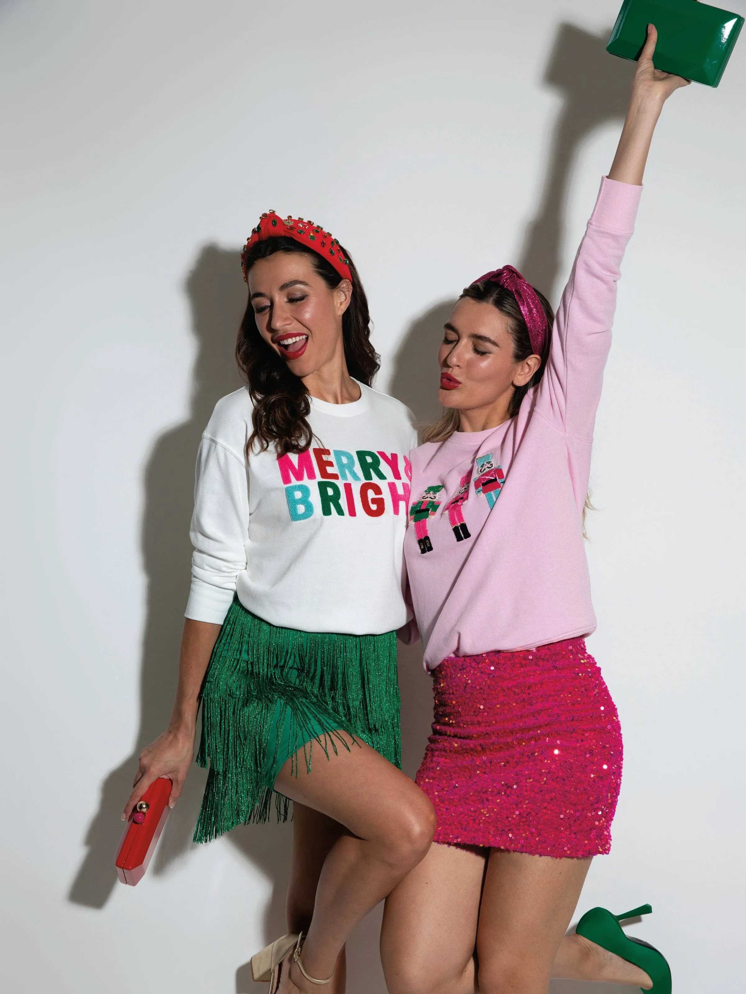 Shiraleah "Merry & Bright" Sweatshirt | Ivory