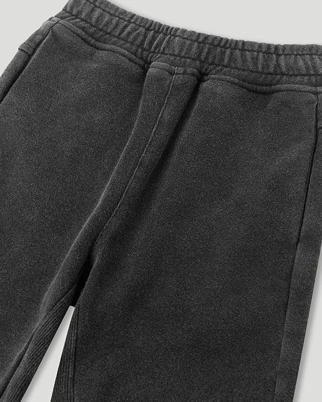 Team Logo Tracksuit Kids Vintage Washed Black