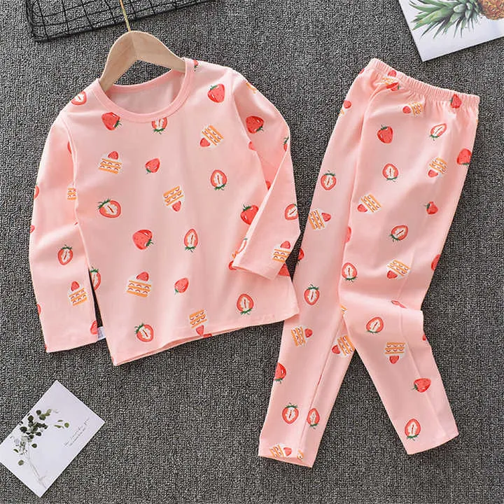 Toddler Kid Clothes Cotton Printed Girls-طقم بيجامات قطنية مطبوعة