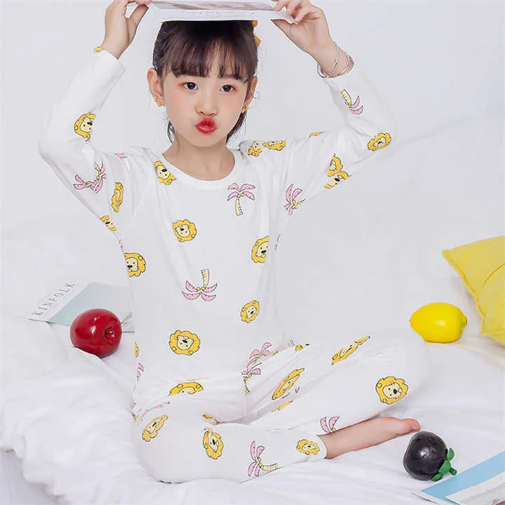 Toddler Kid Clothes Cotton Printed Girls-طقم بيجامات قطنية مطبوعة