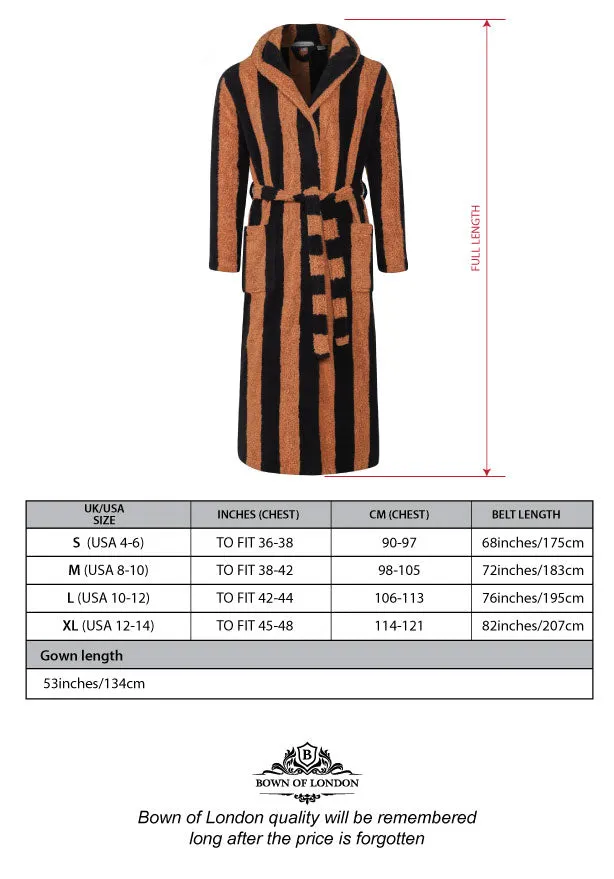 Women's Hooded Extra Long Dressing Gown - Miami