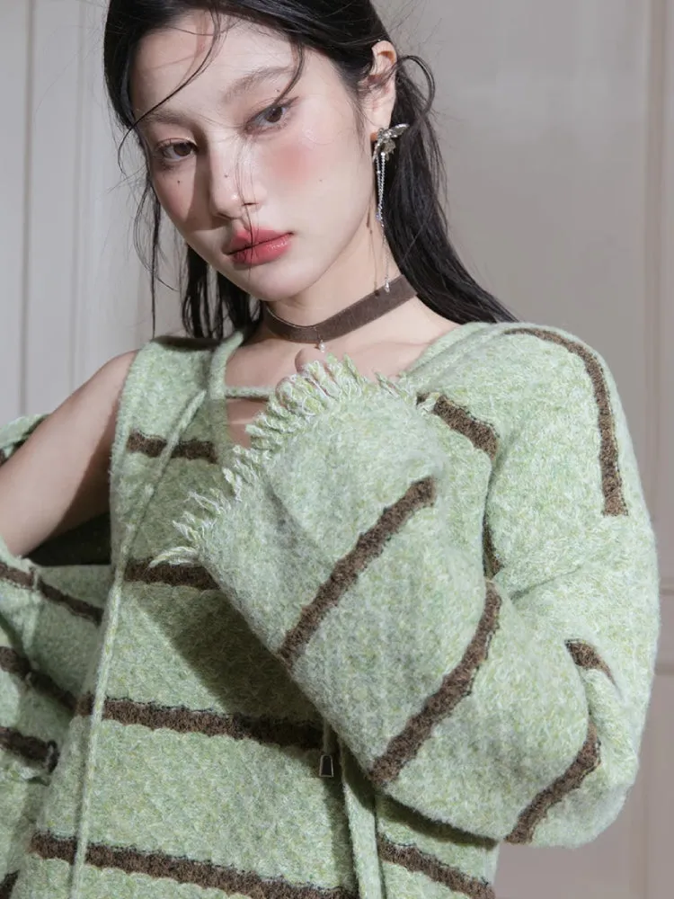 Wool cardigan   dress set【s0000007208】